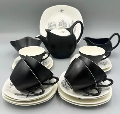 Buy Midwinter Nature Study 22 Piece Vintage Tea Set With Teapot Terence Conran. • 219.99£