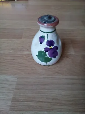 Buy Rare Vintage Cornish Violets Devon Ware Scent Perfume Bottle Bristow's Crown Top • 9£