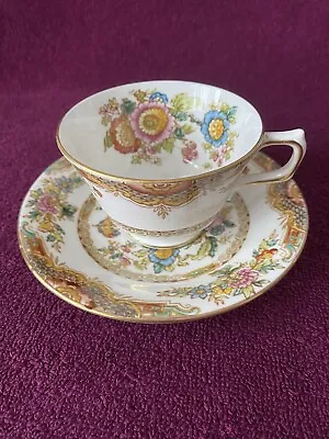 Buy Vintage C.1947 H&M Royal Sutherland Bone China Floral Tea Set. VGC Used. • 15£