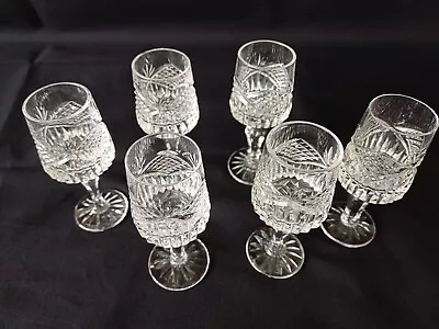 Buy Set Of 6 Tyrone Crystal Liquer Glasses • 15£
