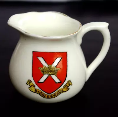 Buy Vintage Arcadian Crested China Small Jug With Biggleswade Crest • 1.50£