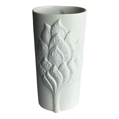 Buy Vintage Kaiser West Germany Porcelain White MCM 3-D Flower Vase • 33.52£