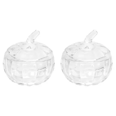 Buy  2 Pieces Glass Jar With Lid Sugar Cube Container Candy Bowl • 45.99£