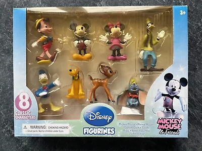 Buy Disney Mickey Mouse & Friends 8 Figure Deluxe Set New Sealed By Bigiggle Toys • 9.99£