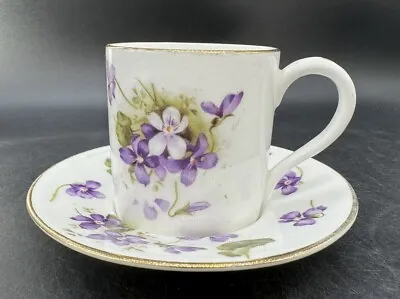Buy Pretty Hammersley Violets Coffee Cup Can And Saucer. • 15.45£