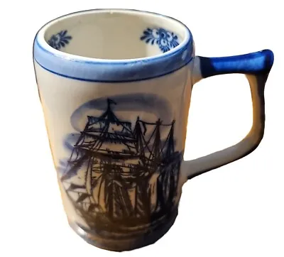 Buy Royal Delft Boat Stein Mug Tank Cup Tall Hand Painted  • 18.97£