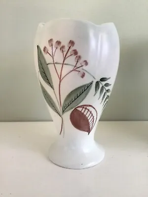 Buy Vintage Signed E Radford Vase Hand Painted Wild Flower Pattern  14cm Tall • 5£