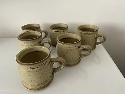 Buy Vintage Tremar Cornish Pottery Rustic Mug Set X6 • 39.99£