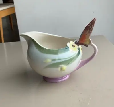 Buy FRANZ Pretty Porcelain PAPILLON Butterfly Handled CREAM JUG XP1947 Jen Woo • 25£
