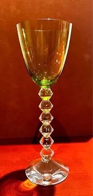 Buy Baccarat Vega Fortissimo Crystal Wine Glass Light Green With Box • 168.62£