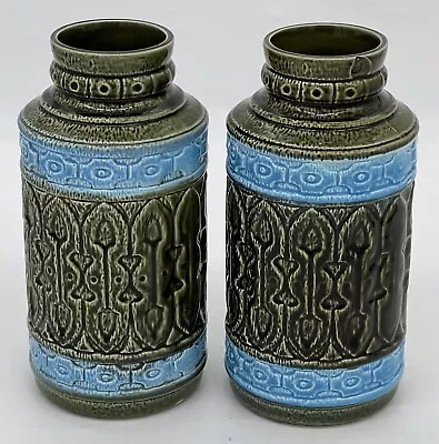 Buy Pair Of Vintage Price Kensington Vases, Athena, 1960s Greek Key Design, Retro • 29.95£