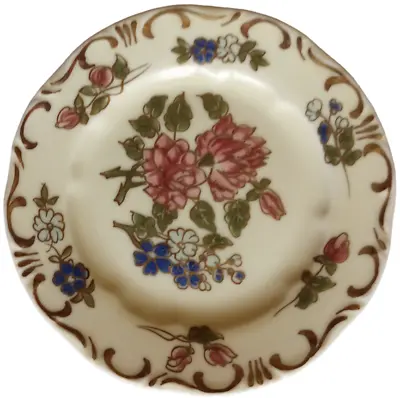 Buy Vintage Zsolnay Mini Decorative Plate Hand Painted Floral Gold Trim Hungary • 11.37£