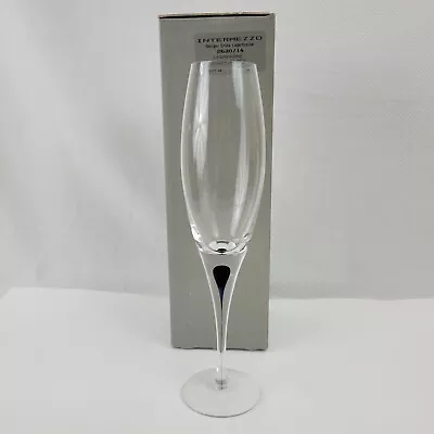 Buy Blown Glass Sweden Orrefors Intermezzo Black Sparkling Champagne Mimosa Flute  • 38.37£