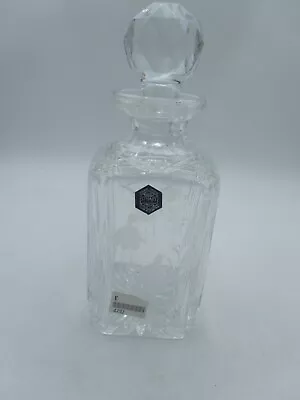 Buy Stuart Crystal Cut Glass Square Decanter - Fuchsia Cascade Pattern • 19.99£