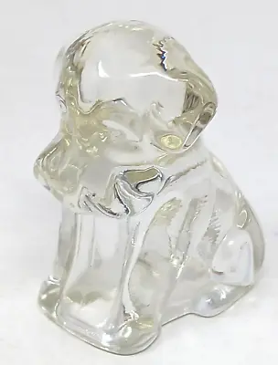 Buy Federal Molded Glass Mopey Dog 3  Candy Container Figurine 1940's Clear VTG #S-3 • 7.98£