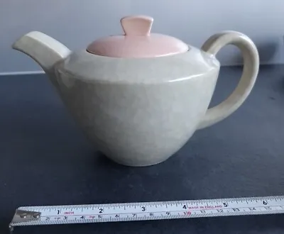Buy Vintage Poole Pottery Small Teapot -  Mottled Seagull & Pink 10.5cms Tall • 12.50£
