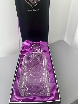 Buy Boxed Edinburgh International Square Spirit Crystal Decanter Unused • 25£