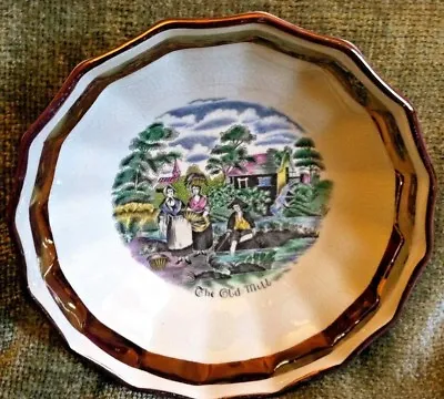 Buy Vtg Gray's Pottery The Old Mill Hand Painted Bowl Made In Stoke-on-Trent England • 3.78£