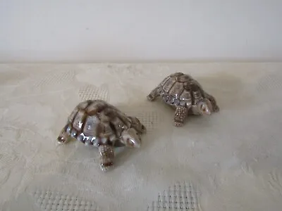 Buy Wade Pottery Pair Of Small Tortoise Figurines Ornaments 7cm Long • 9.99£