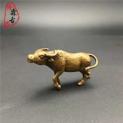 Buy Chinese Brass Mini Zodiac Lucky Bull Ornament Lucky Feng Shui Ornament Statue • 30£
