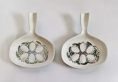 Buy Two Poole Pottery Contour Shape Lucullus Pattern Egg Bakers • 12£