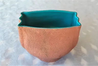 Buy Rare Ceramiche Fantoni Italian Terracotta Vase With Aqua Blue Glaze 402 • 80.42£