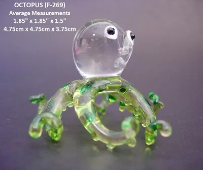 Buy BEAUTIFUL Glass OCTOPUS Glass SQUID Glass Animals Ornaments Glass Figurine Gifts • 5.99£