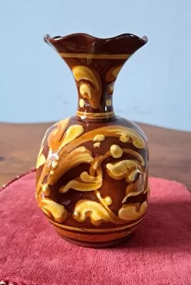Buy Antique Aller Vale Slip Decorated Pottery Vase • 9£