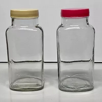 Buy 2 Vintage Glass Sweet Shop Jars With Lids Excellent Condition • 30£