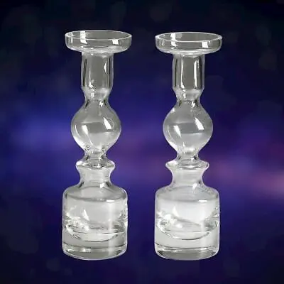 Buy Nanny Still Glass Pompadour Vase Candle Holder Riihimaen Lasi Finland SET 2 MCM • 138.45£