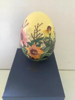 Buy Vintage Old Tupton Ware Boxed Hand Painted Floral Egg. Trinket Box. • 21.99£