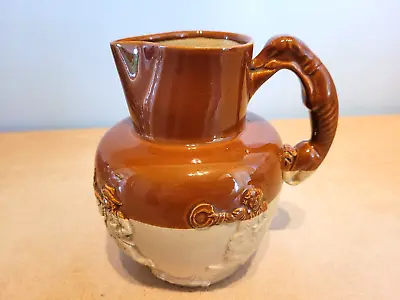 Buy Antique Denby 1 Pint Stoneware Dog Handled Brown Hunting Jug. Good Condition. • 5.99£