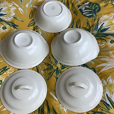 Buy 3 White Serving Dishes 2 With Lids- Portland Pottery- Cobridge. • 9£