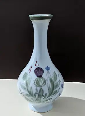 Buy Buchan Scottish Stoneware Pottery Thistle Decorated Vase • 14.99£
