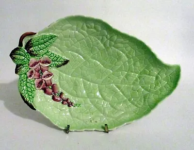 Buy Vintage Carlton Ware Green Foxglove Leaf Dish Australian Design Made In England • 19.20£