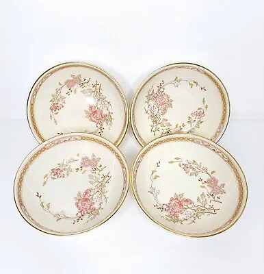 Buy 4 Royal Doulton Lisette Cereal/Dessert Bowls Bone China 1981 Romance Collection • 16.99£