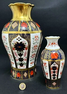 Buy Royal Crown Derby 'Arum Lily Vase' Boxed SGB Old Imari 1128 Autographed 30cm 1st • 1,199.95£