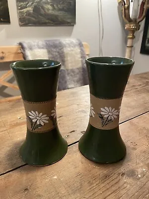 Buy Pair Of Art Nouveau Lovett Langley Stoneware Vases  • 15£