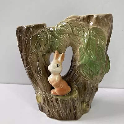 Buy Withernsea Pottery Fauna Rabbit Double Vase Planter • 8.99£