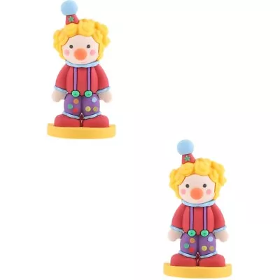 Buy  Set Of 2 Miniatures Accessories Clown Ornaments Trinkets Christmas Office • 10.75£