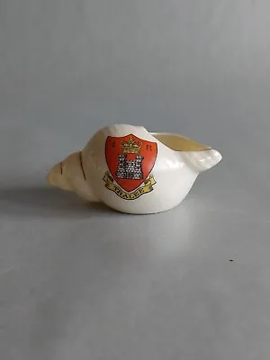 Buy Crafton China Crested China - Model Of A Sea Shell - Crest Tralee • 10£