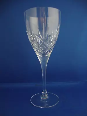 Buy Royal Doulton Crystal Hellene Cut Pattern Water Wine Glass Goblet - Signed • 24.95£
