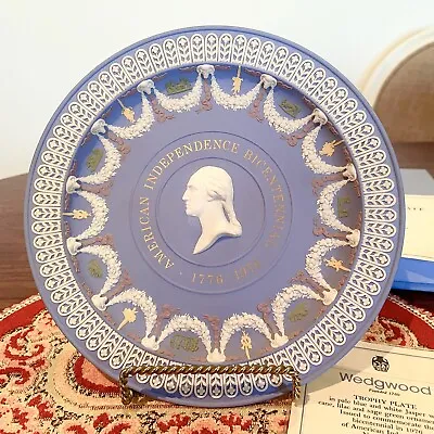Buy Wedgwood Jasperware American Bicentennial Five Color Trophy Plate Rare 16/300 • 404.52£