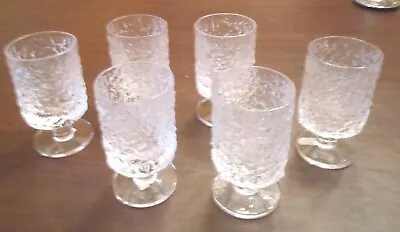 Buy Whitefriars Baxter Glacier Flint Bark Whiskey Stemmed Glasses Set Of 6 • 66.24£