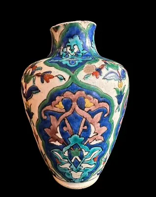 Buy Antique Armenian Pottery Iznik Style Vase • 315.33£
