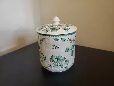Buy BHS Country Vine Lidded Storage Jar, Tea. • 14.99£
