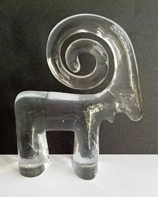 Buy Vintage Kosta Boda Art Glass RAM Bertil Vallien Zoo Series Sweden MCM • 29.99£