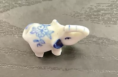 Buy Miniature Blue Floral Elephant • 5£