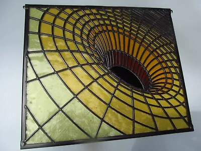 Buy Newly Crafted UNIQUE Leaded Stained Glass Window Panel BLACK HOLE 492mm By 423mm • 1,350£