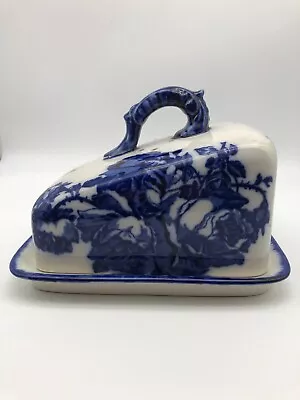 Buy Flow Blue And White Ironstone Pottery Cheesedome, Staffordshire • 20£